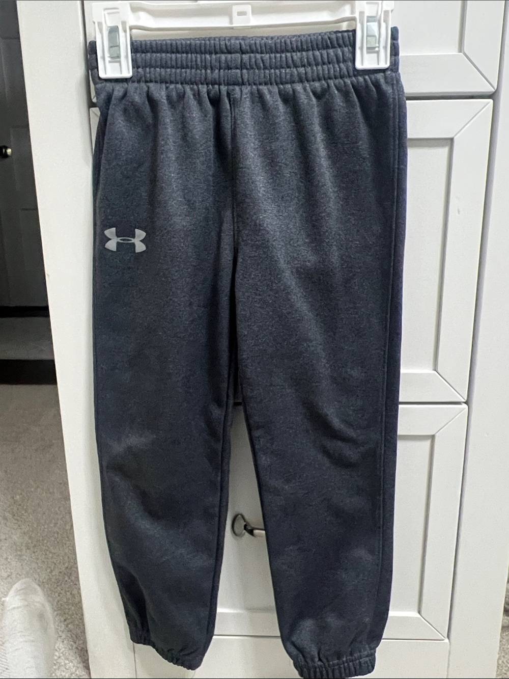 Under Armour Kids Charcoal Gray Fleece Joggers